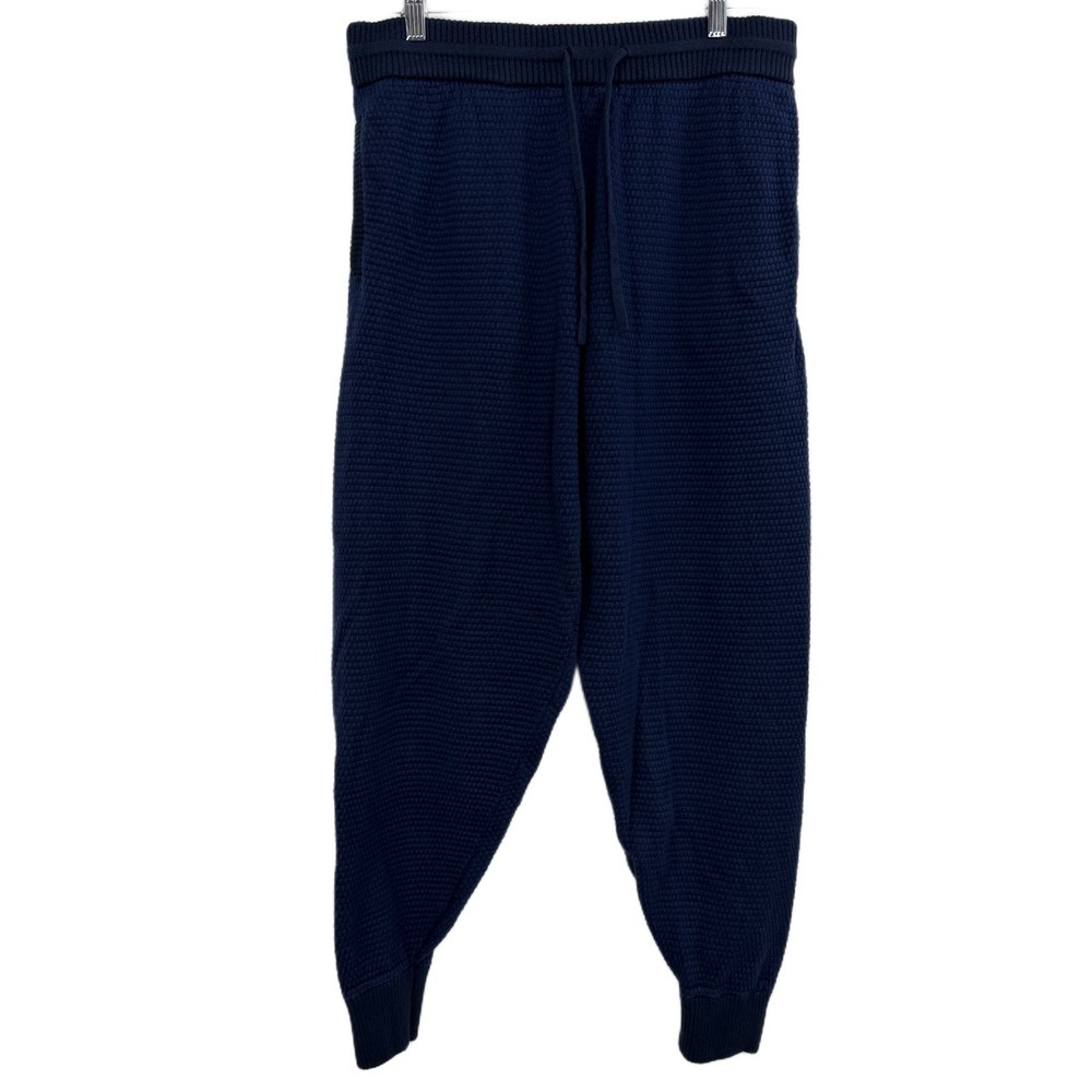 Tommy John Jogger Pants Mens Large Blue Knit Athleisure Lounge Heavy Comfort